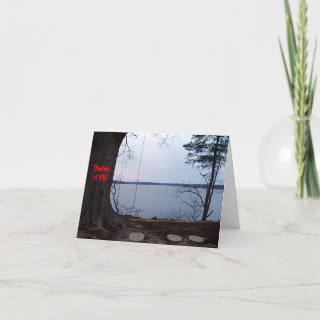 Att tänka på dig för familjen - Anpassade Kort (Framsida)