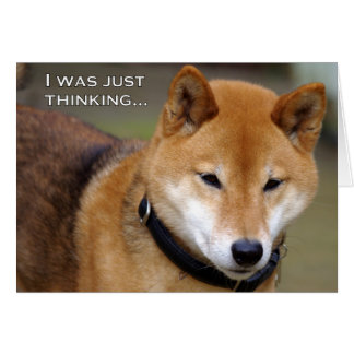 Att tänka på dig hälsningskort