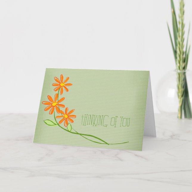 Att tänka på dig hälsningskort kort (Framsida)