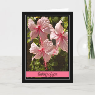 Att tänka på dig Hibiscus Card Kort