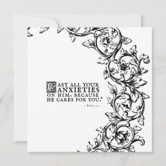 Att tänka på dig inspirerande hälsning-kort julkort