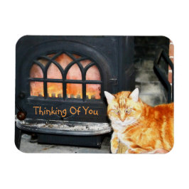 Att tänka på dig Katt Magnet