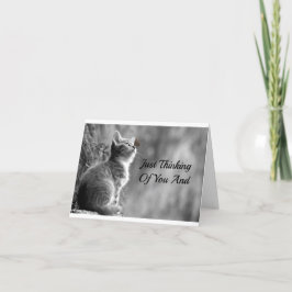 Att tänka på dig Kitten Kort