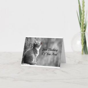 Att tänka på dig Kitten Kort