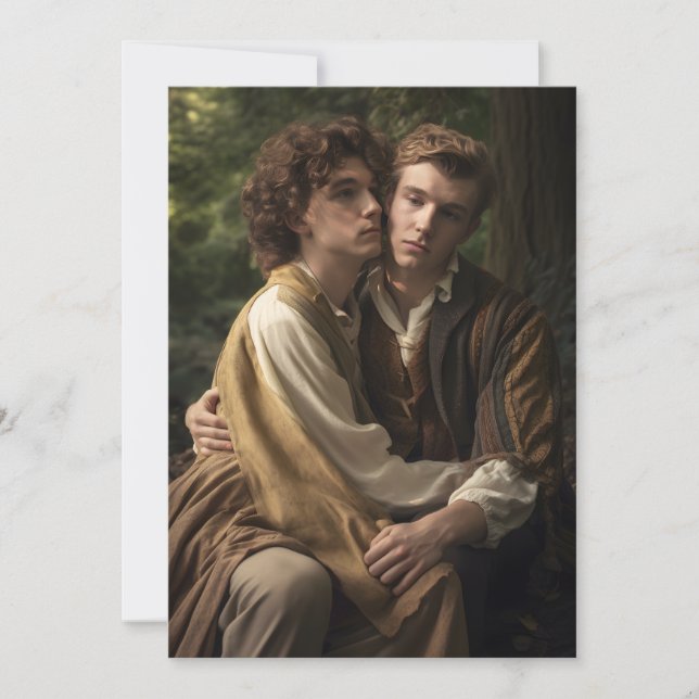 Att tänka på dig Male lite. Julkort (Framsida)