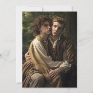 Att tänka på dig Male lite. Julkort