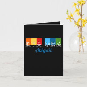 Att tänka på dig, NZ Māori-språkets hälsningskort Kort