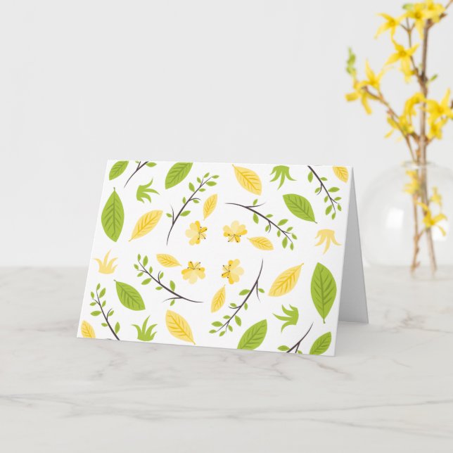 Att tänka på dig och skicka Kärlek Kort (Gul blomma)