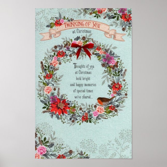 att tänka på dig på julklapp poster (Framsidan)