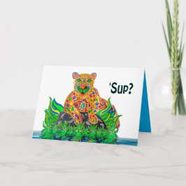 Att tänka på dig, SUP Lejon Unge Kaleidoscope Card Kort