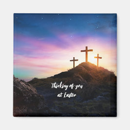 Att tänka på dig vid Påsk redigerbar text Magnet