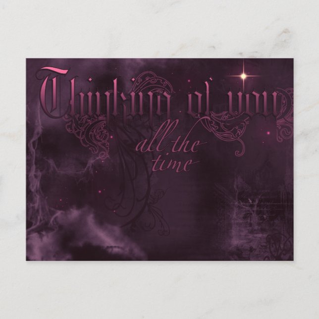 Att tänka på dig vykort (Framsida)