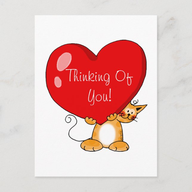 Att tänka på dig vykort (Framsida)