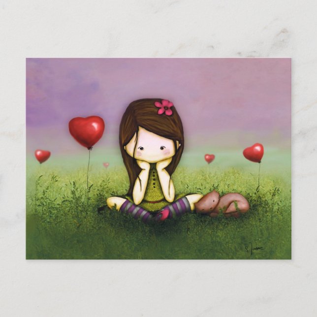 Att tänka på dig vykort (Framsida)