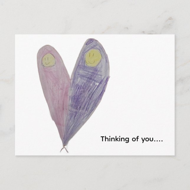 Att tänka på dig vykort (Framsida)