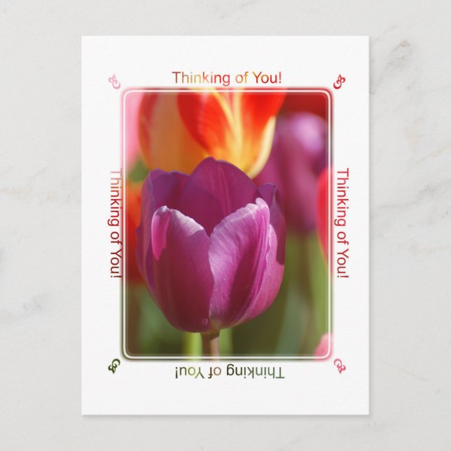 Att tänka på dig vykort (Framsida)