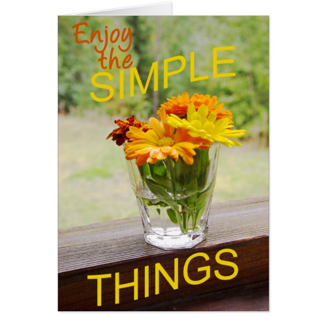 Att tänka på din Daisy Personlig för livet Hälsningskort (Framsidan)