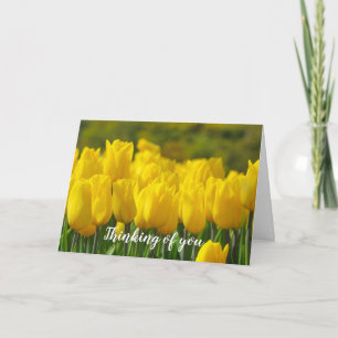 Att tänka på din Gult Blommigt Modern sympati Kort