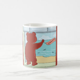 Att tänka på din Nalle som saknar dig Cute Art Kaffemugg