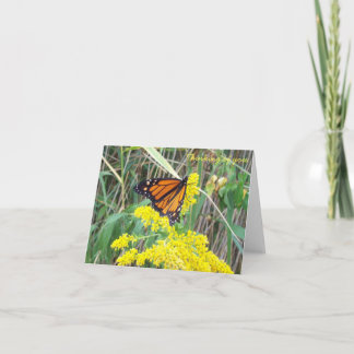 Att tänka på ditt kort - blommor med fjäril
