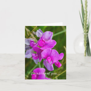 Att tänka på ditt kort - Lila Orchids