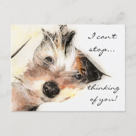 Att tänka på ditt Yorkie Anpassade Postcard Vykort