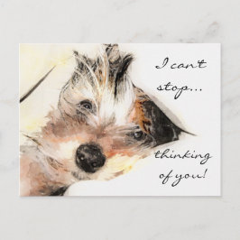 Att tänka på ditt Yorkie Anpassade Postcard Vykort