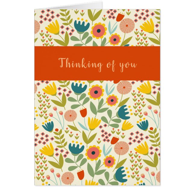 Att tänka på er folkkonst Hej Hälsning Hälsningskort (Framsidan)