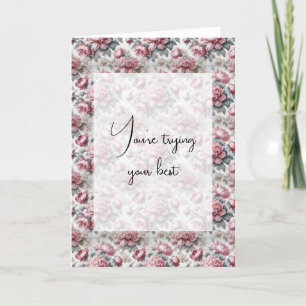 Att tänka på er Peonies Kort