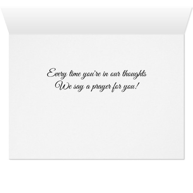 Att tänka på er Prayer Hälsningskort (Insidan Horizontal (UnderSidan))