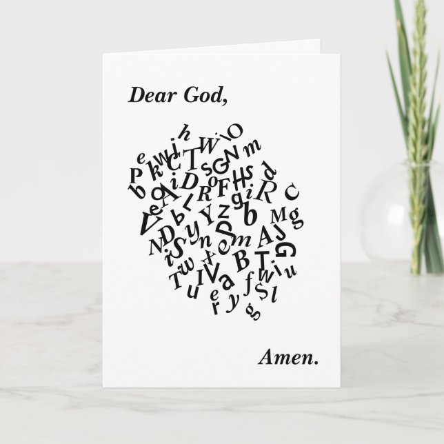 Att tänka på er Prayer Kort (Framsida)