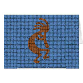 Att tänka på er traditionella Kokopelli Flute Mosa Hälsningskort