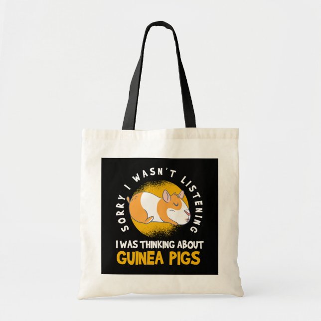 Att tänka på Guineas Gris Cavy Roddent Tygkasse (Framsidan)