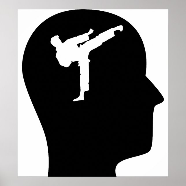 Att tänka på Karate Poster (Framsidan)