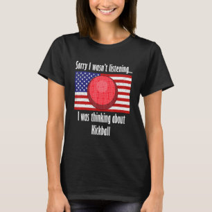 Att tänka på Kickball Boll Sports Kickball Playe T Shirt