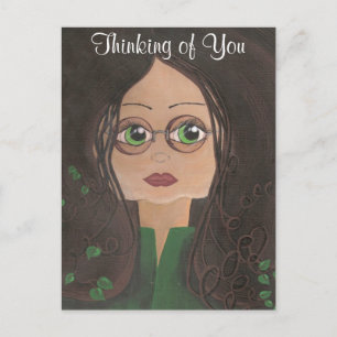 Att tänka på Quantum Cutie Ivy Postcard Vykort