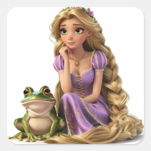 Att tänka på Rapunzel Fyrkantigt Klistermärke