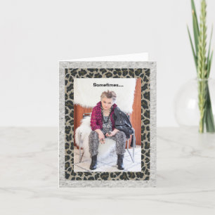 Att tänka sig att vara normal, men att boka kort