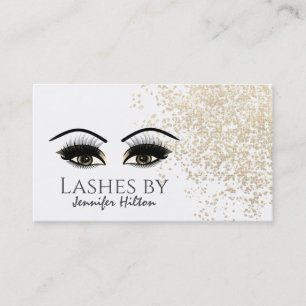 Att tillåta guld patina-lash-lash makeup ögon visitkort