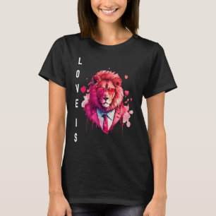 Att tillåta Kärlek är med hjärtdjur Alla hjärtans  T Shirt