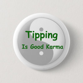 Att tippa är bra karma knäppas knapp
