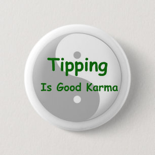 Att tippa är bra karma knäppas knapp