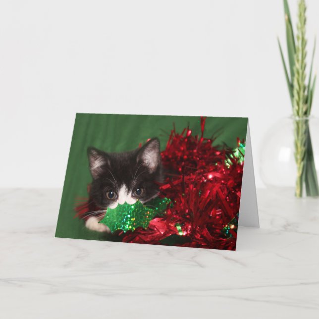 Att titta efter tomten helgkort (Framsida)