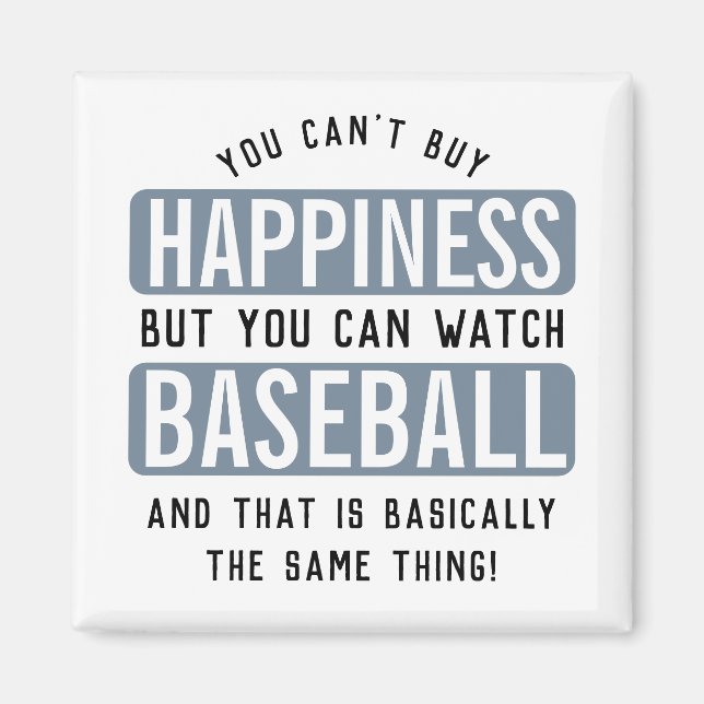 Att titta på Baseball är Happny Baseball. Magnet (Framsidan)