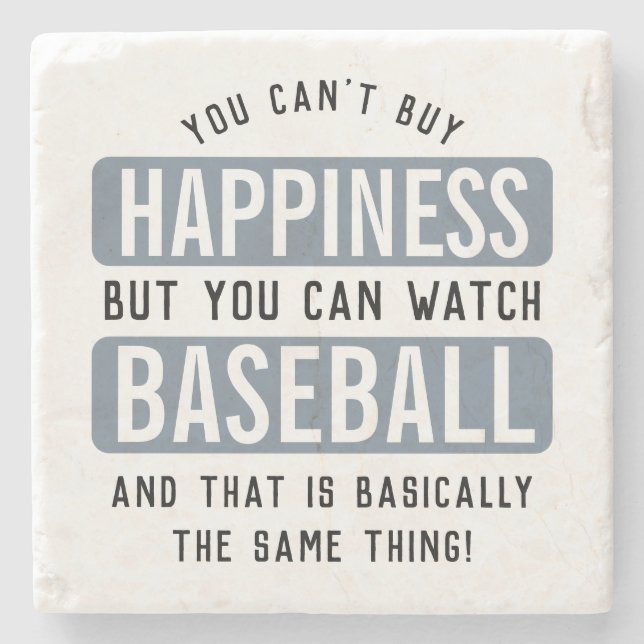 Att titta på Baseball är Happny Baseball. Stenunderlägg (Framsidan)