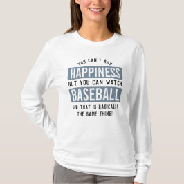 Att titta på Baseball är Happny Baseball. T Shirt