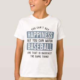 Att titta på Baseball är Happny Baseball. T Shirt