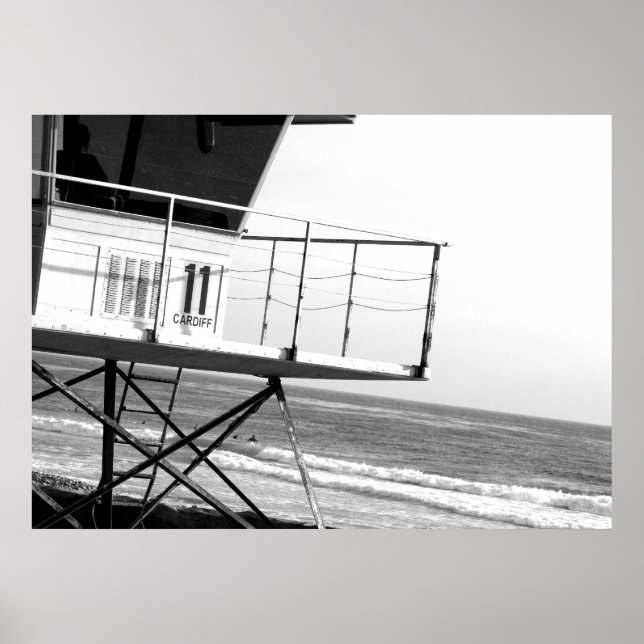 Att titta på surfare poster (Framsidan)