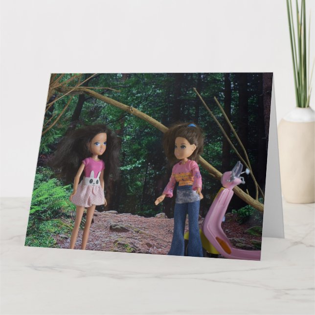 Att träffa min syster i skogen kort (Framsida)