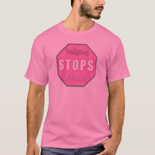Att trakassera stoppar här t-shirt